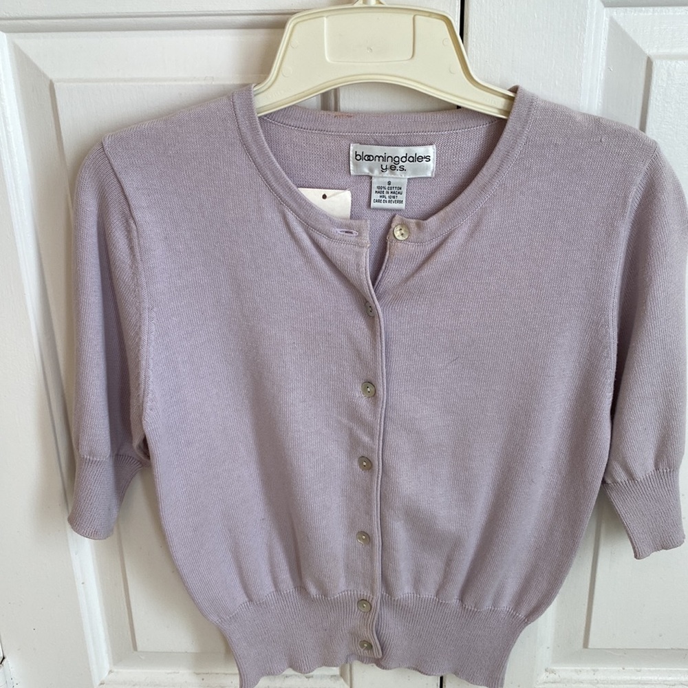 Vintage Cropped 3/4 Sleeve Cardigan from Bloomingdale’s